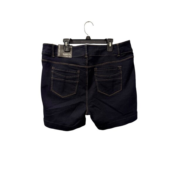D.Jeans High Waist Navy Blue Denim Shorts Modern Fit Size 16 Shorts. NWT - Picture 12 of 12